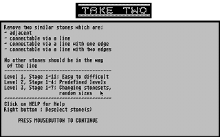 Take Two atari screenshot